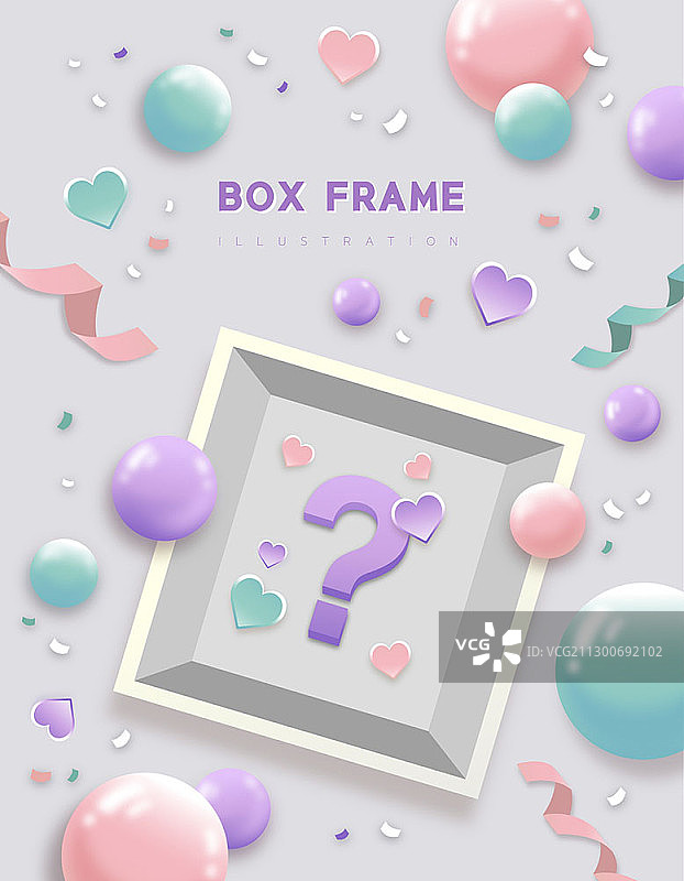 礼盒边框矢量图图片素材