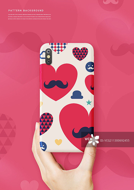 手持图案手机合成图片素材