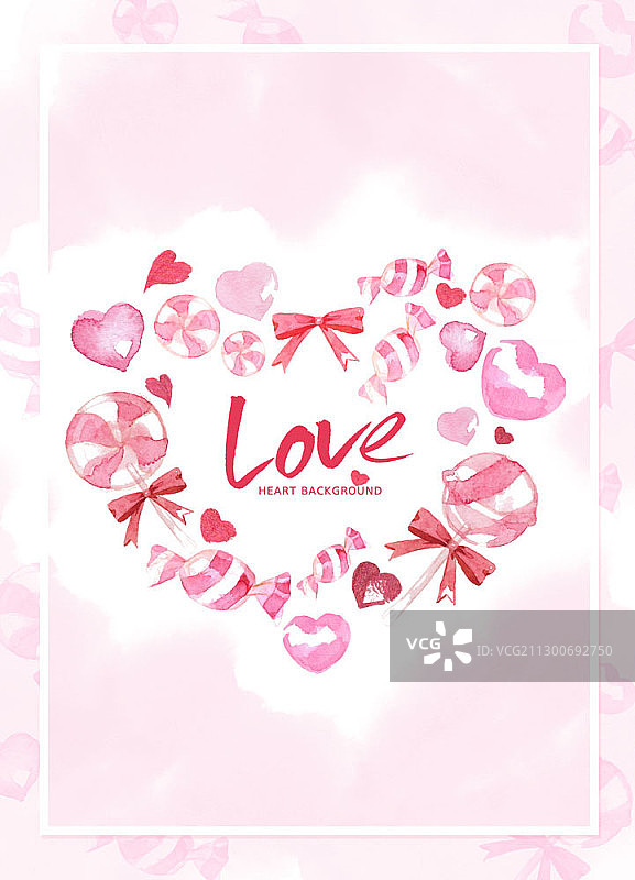 白色情人节糖果背景图片素材