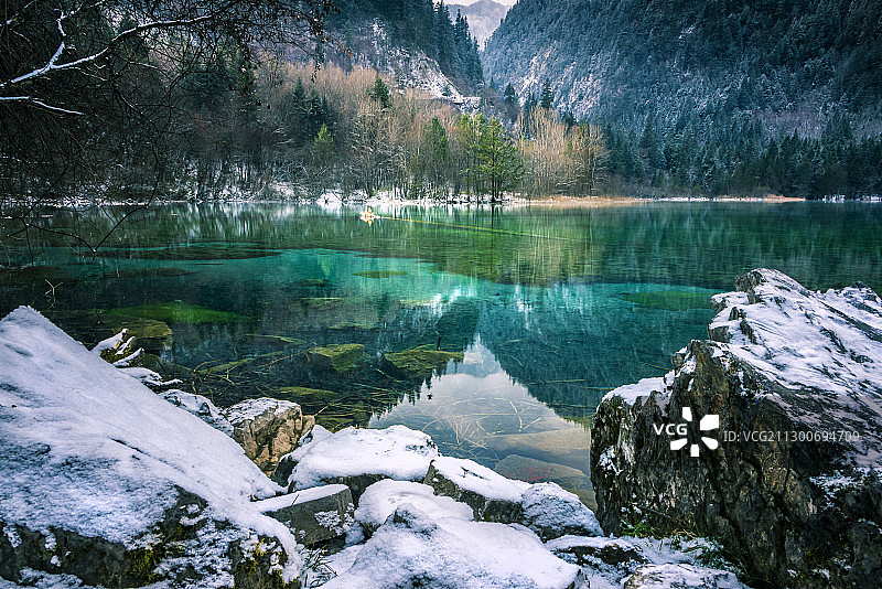 冬季九寨沟图片素材