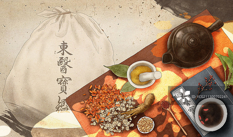 草药成分图片素材