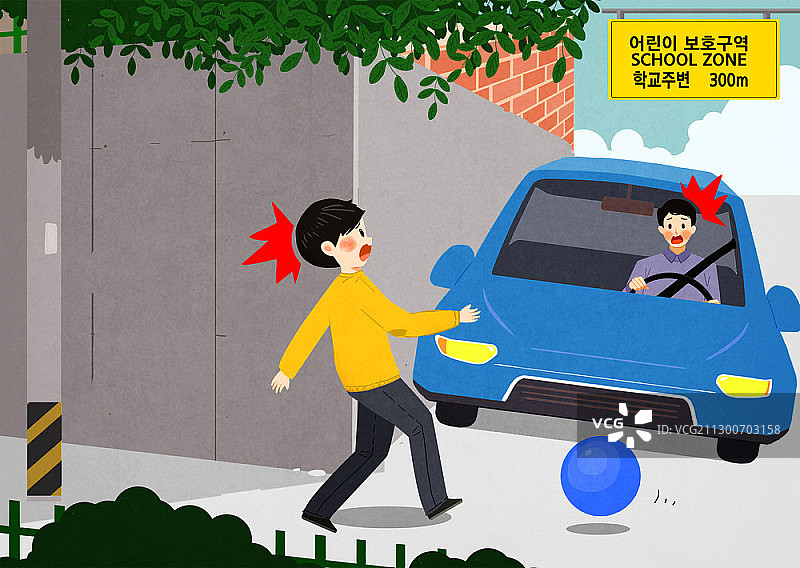 儿童安全规则图片素材