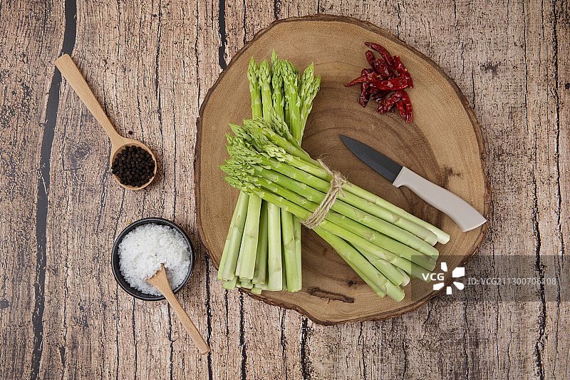 新鲜绿色芦笋特写081图片素材