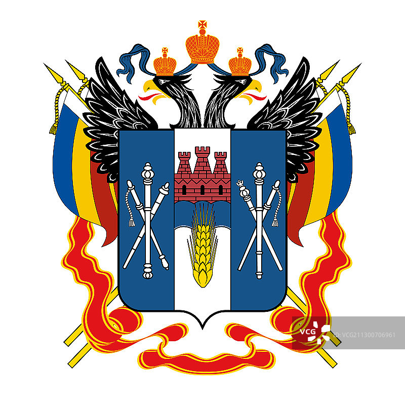 俄罗斯罗斯托夫州徽章图片素材