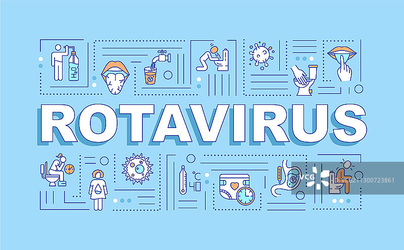 轮状病毒感染概念banner图片素材