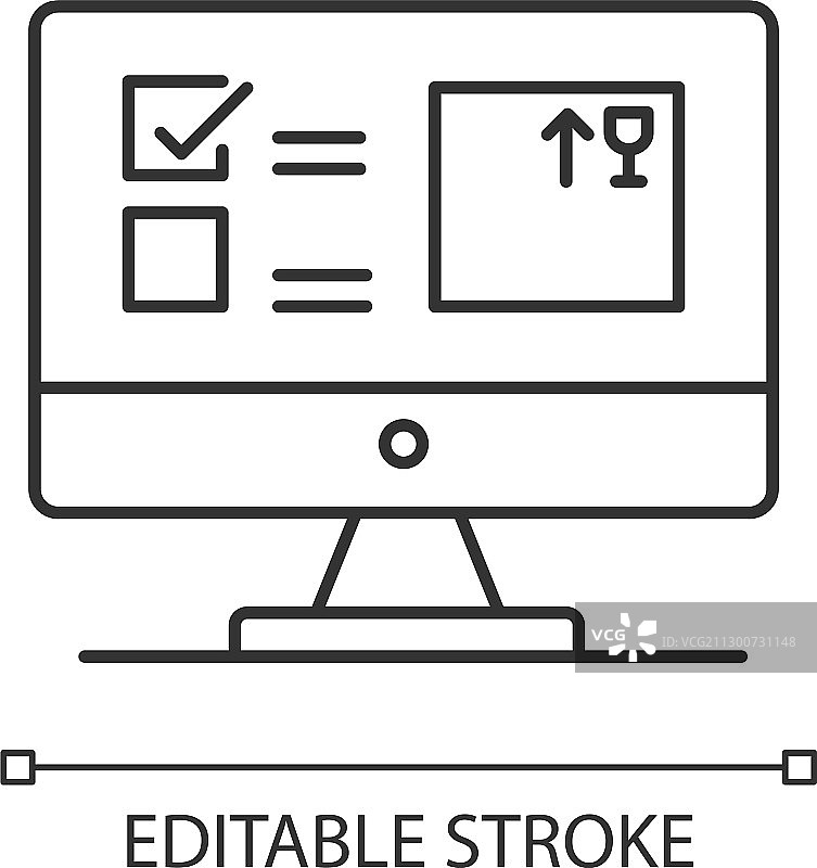 自动化跟踪系统像素完美线性图片素材