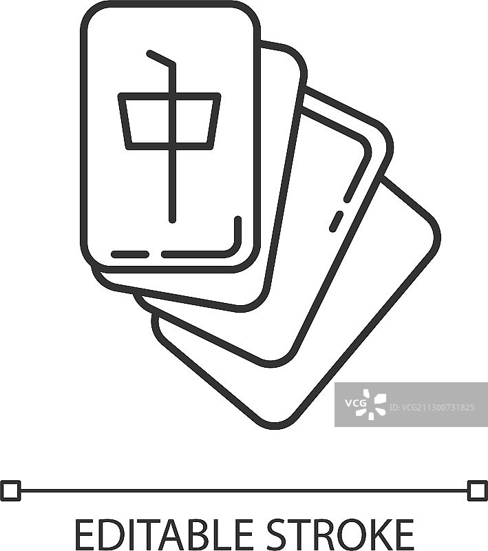麻将像素完美线性图标图块游戏图片素材