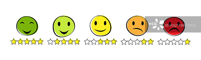 扁平化情感图标素材图片素材