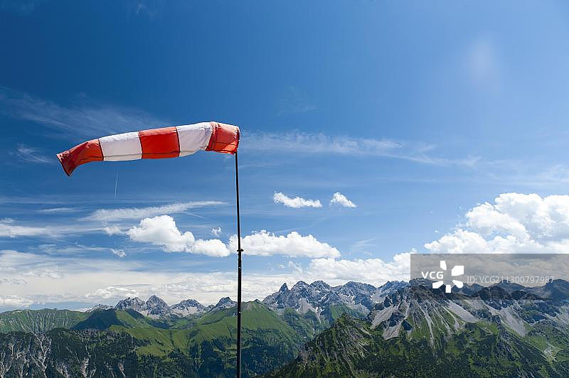 风向袋，德国巴伐利亚费尔霍恩山图片素材