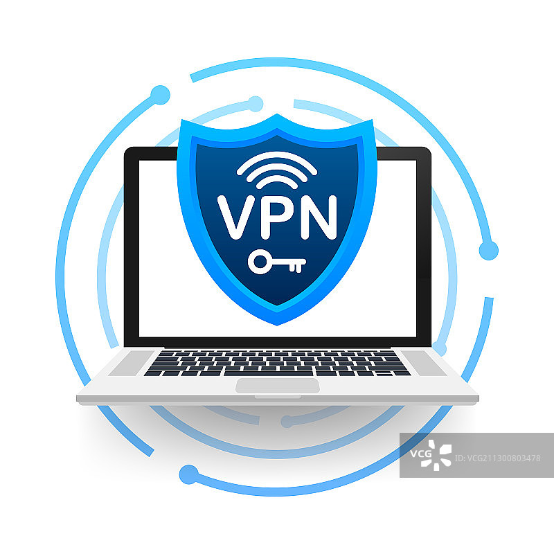 安全VPN连接概念虚拟专用网络图片素材