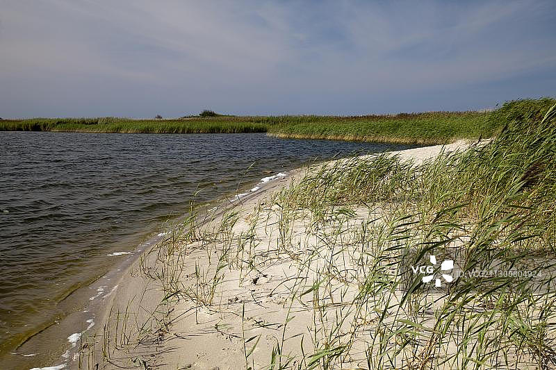 德国梅克伦堡-前波美拉尼亚州屈隆斯博恩波罗的海度假区里登塞自然保护区海岬风光图片素材