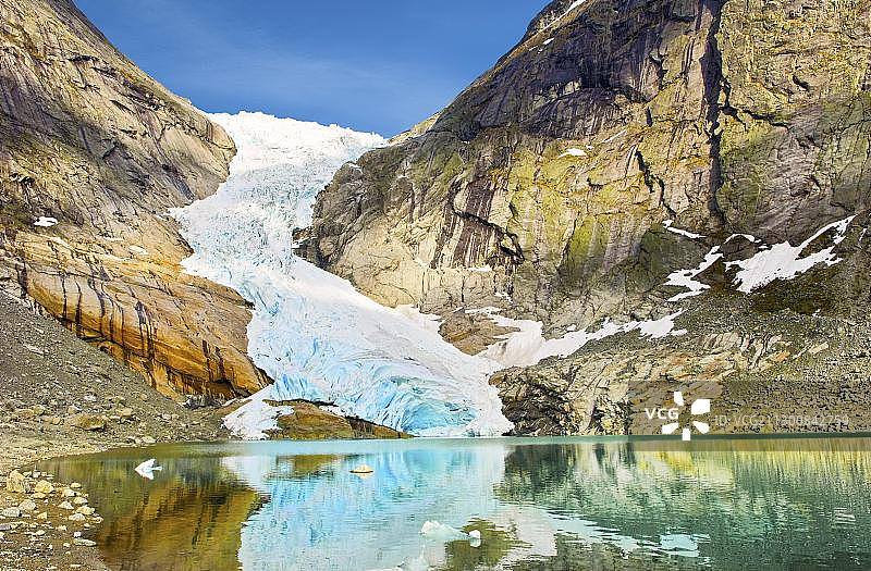 挪威Briksdalsbreen冰川风光图片素材