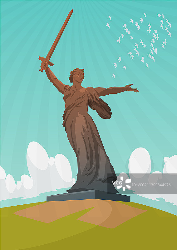 5月9日俄罗斯节日夏季天空景观图片素材