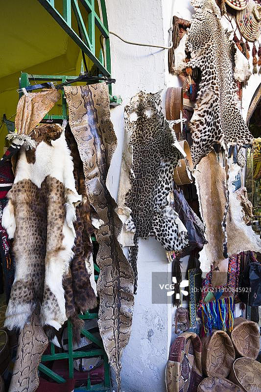 利比亚的黎波里麦地那老城店铺图片素材