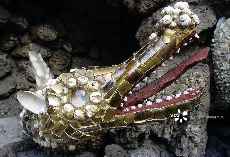 维茨赫希姆宫的动物雕塑图片素材