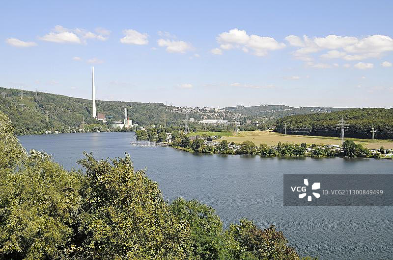 德国北莱茵-威斯特法伦州哈科特湖、鲁尔河、鲁尔河谷图片素材