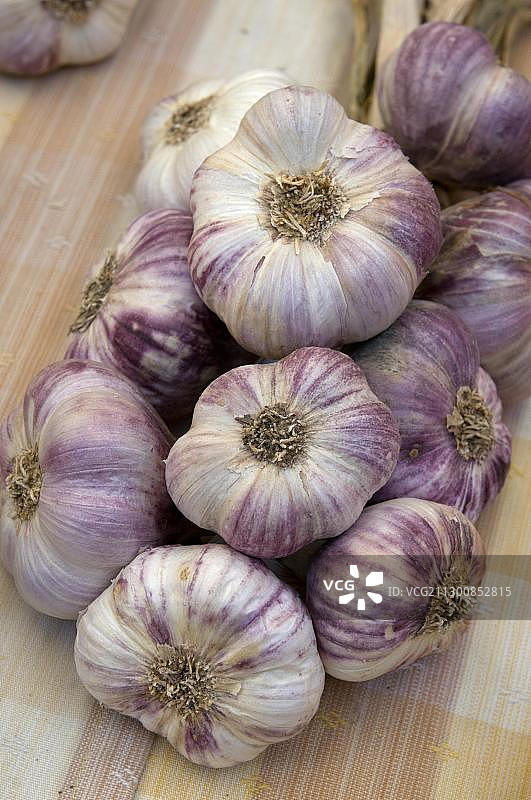 法国普罗旺斯的大蒜图片素材