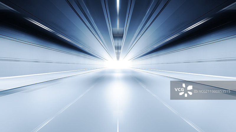 三维渲染的科幻实验室通道图片素材