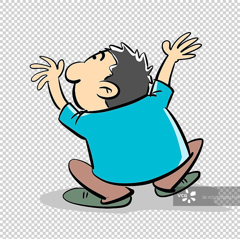 一个蹲着的男人图片素材