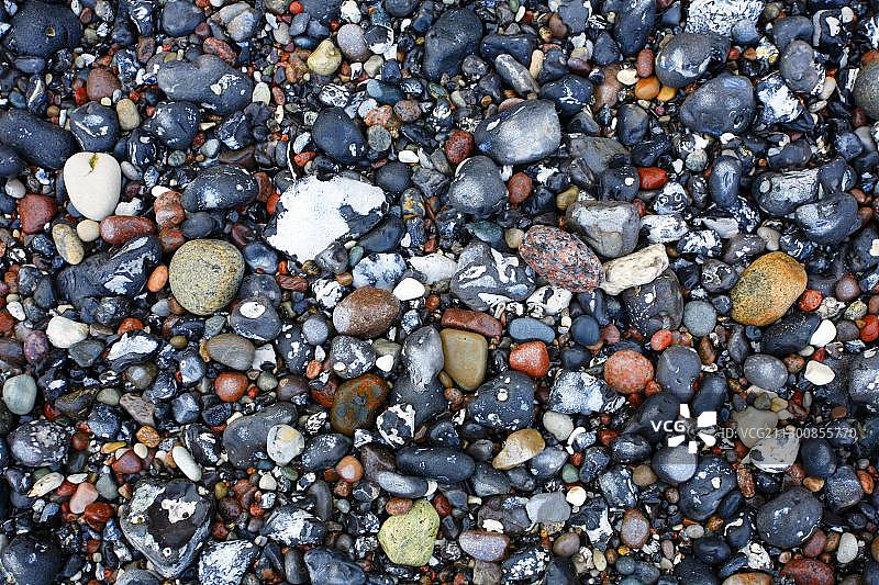 亚斯蒙德国家公园吕根岛燧石，德国梅克伦堡-前波美拉尼亚图片素材