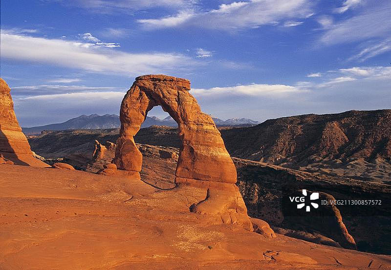 美国犹他州拱门国家公园的精致拱门图片素材