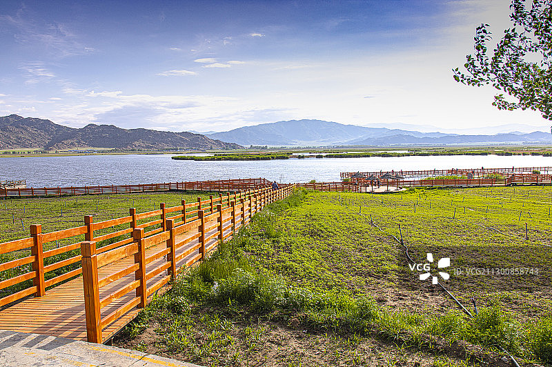 新疆美丽的可可苏里湖图片素材