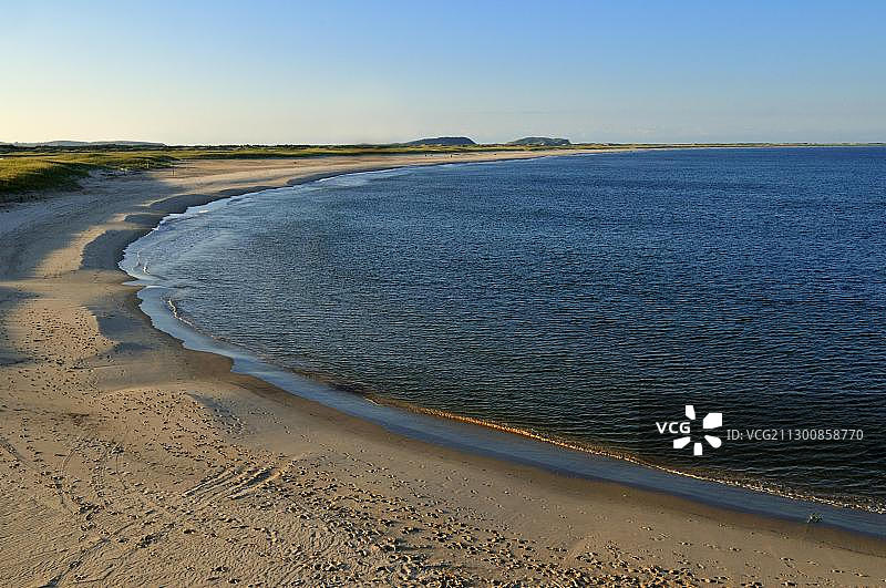 加拿大魁北克马格达伦群岛大埃特雷岛哈里角海滩风光图片素材