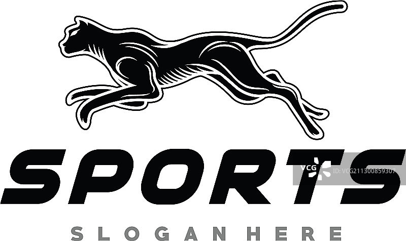 奔跑的黑豹logo图片素材