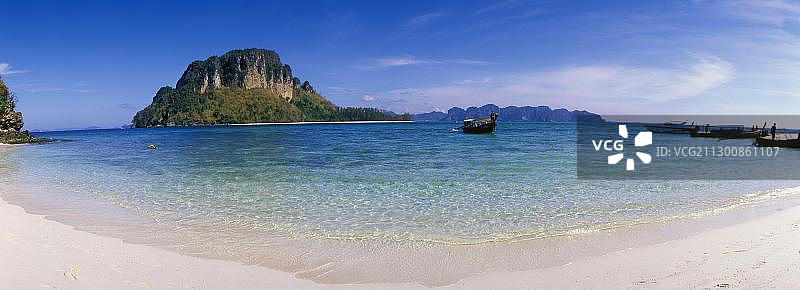 泰国甲米府安达曼海波达岛沙滩图片素材