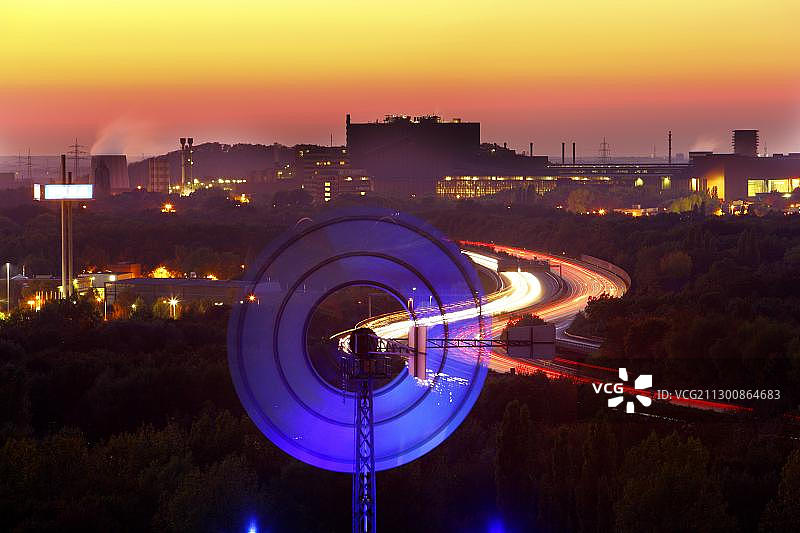 德国杜伊斯堡蒂森克虏伯钢铁厂图片素材