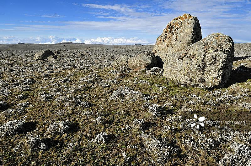 埃塞俄比亚奥罗米亚巴莱山国家公园萨内蒂高原的非洲山地景观图片素材