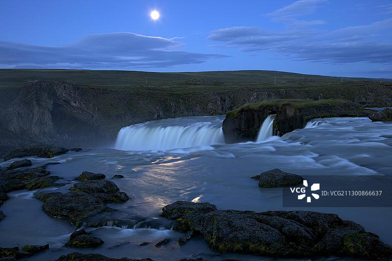 冰岛众神瀑布图片素材