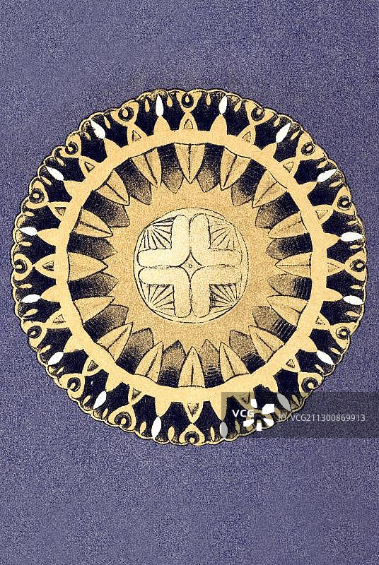 来自恩斯特·海克尔《自然艺术形态》的 Discomedusae 水母历史插图图片素材