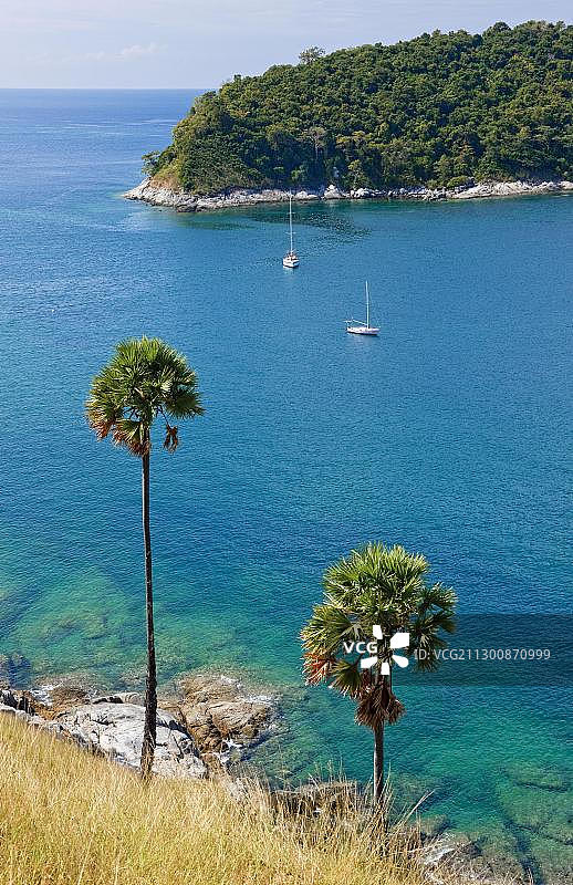 泰国普吉岛奈汉海滩的海岸景观图片素材