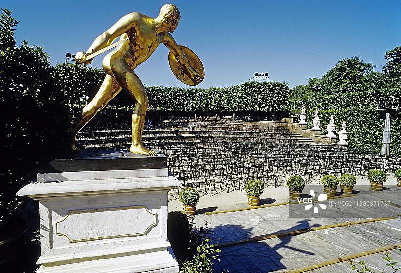 汉诺威格罗斯加滕花园剧院舞台景观（德国下萨克森州）图片素材