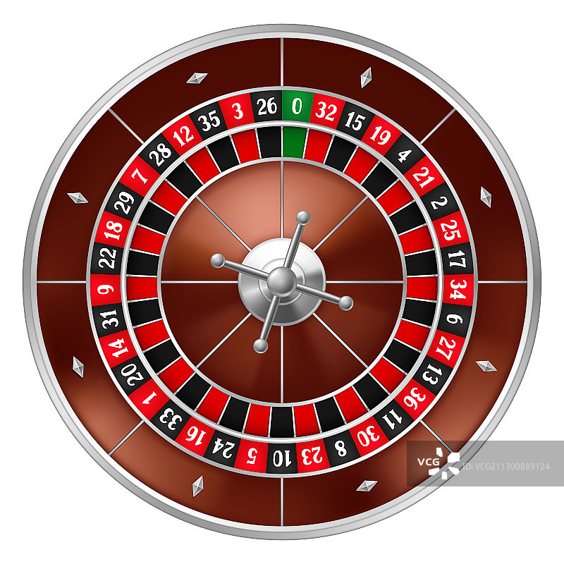 逼真赌场轮盘赌博场景图片素材