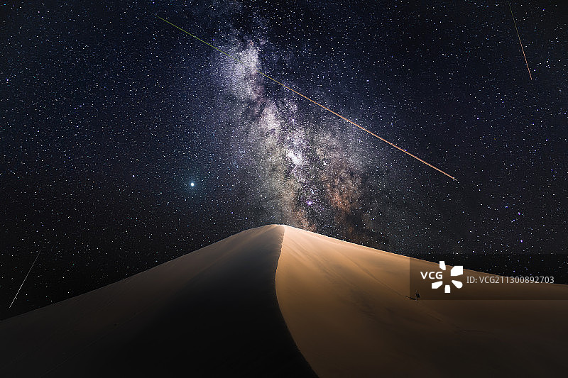 沙漠流星图片素材