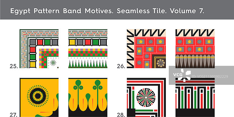 埃及图案纹样图片素材