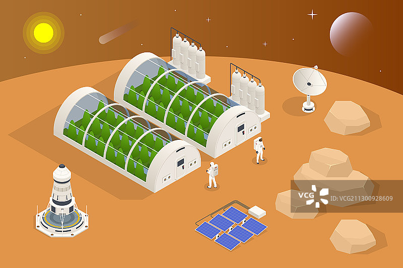 2.5D火星殖民生物图片素材