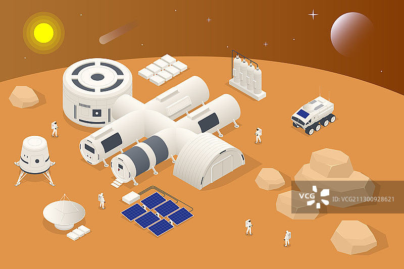 2.5D火星殖民生物图片素材