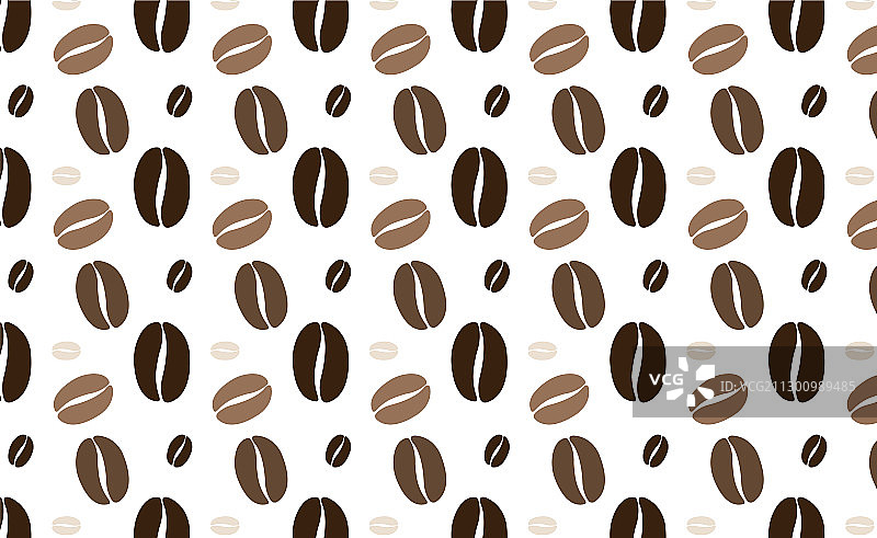 咖啡豆无缝图案图片素材