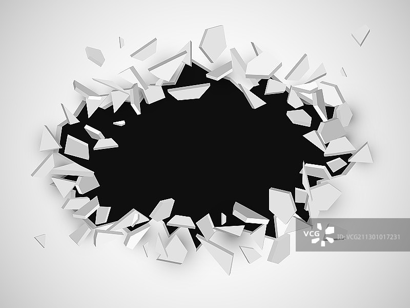 有文字空间的破损墙壁图片素材