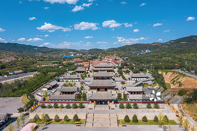 航拍晋城炎帝陵图片素材