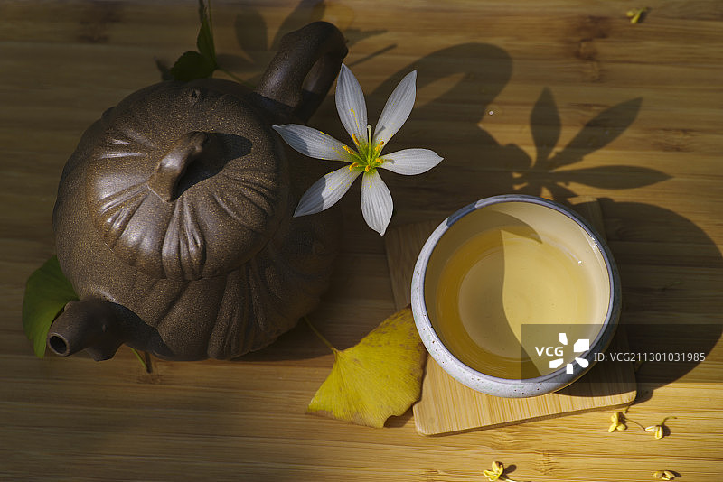 茶香花影图片素材