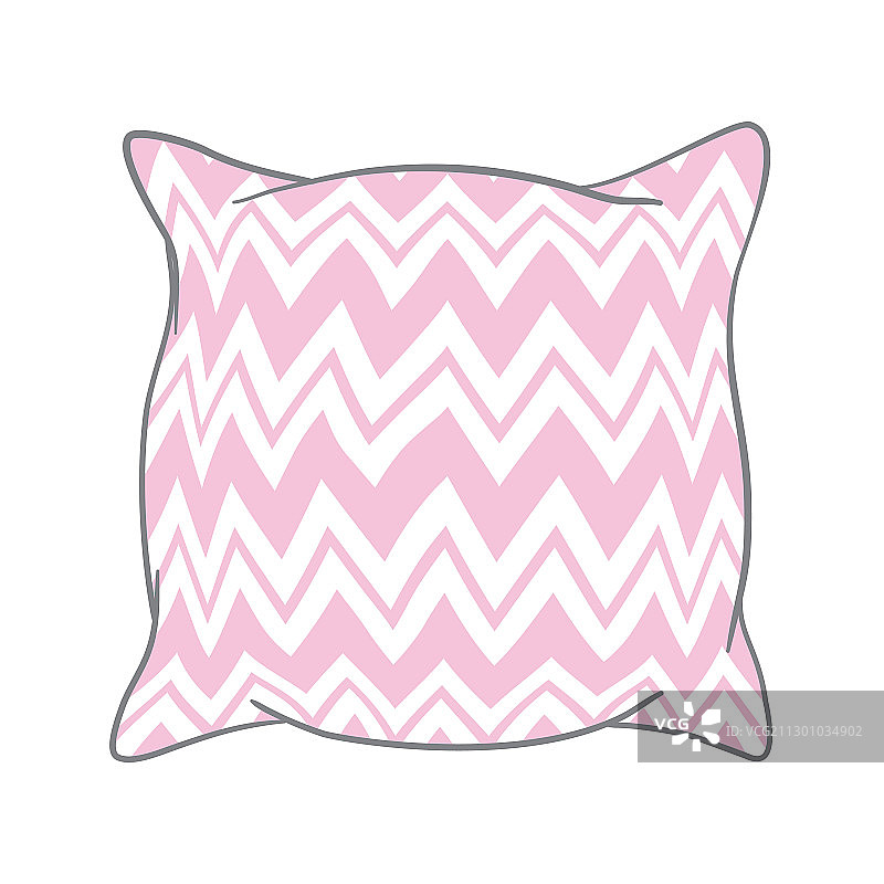 白色孤立艺术枕头草图图片素材