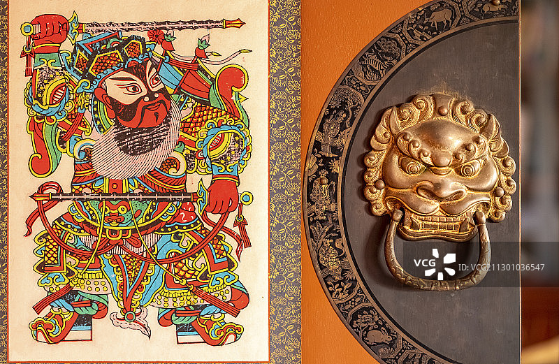 宅门门神等东方元素图片素材