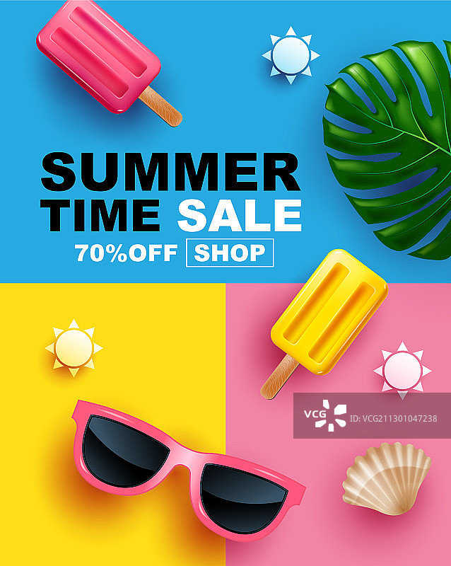 夏季促销banner海报设计图片素材