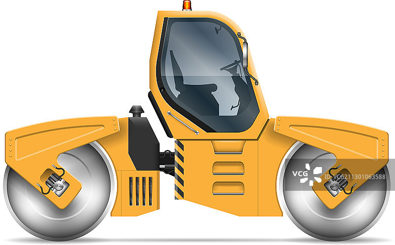 逼真的压路机图片素材