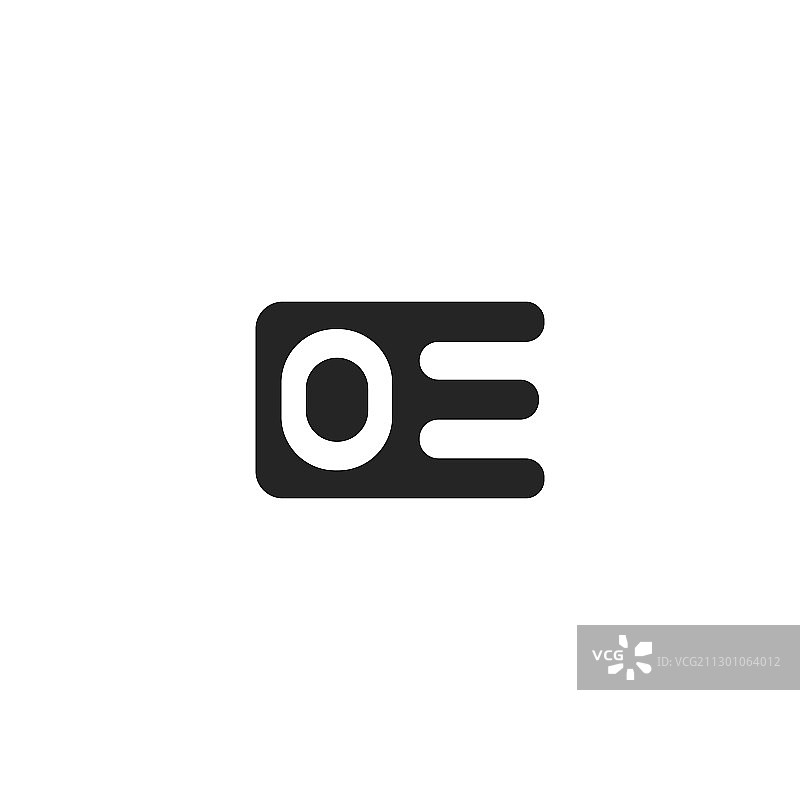 EO或OE字母标志设计模板图片素材