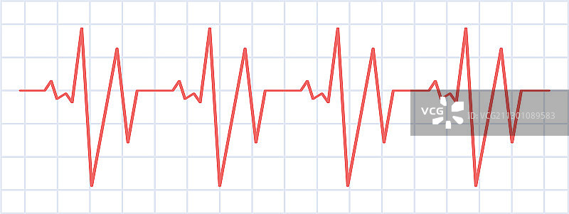 扁平风格的药物图表心律图片素材